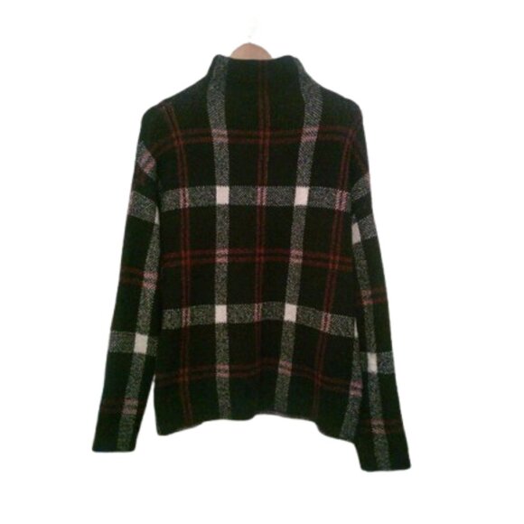 BUNDLE 3 for $24  Christian Siriano Plaid Print Turtleneck Sweater MD - Picture 3 of 8